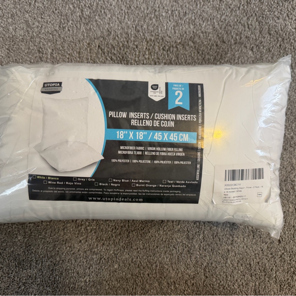 Utopia Bedding White Pillow Inserts - Set of 2